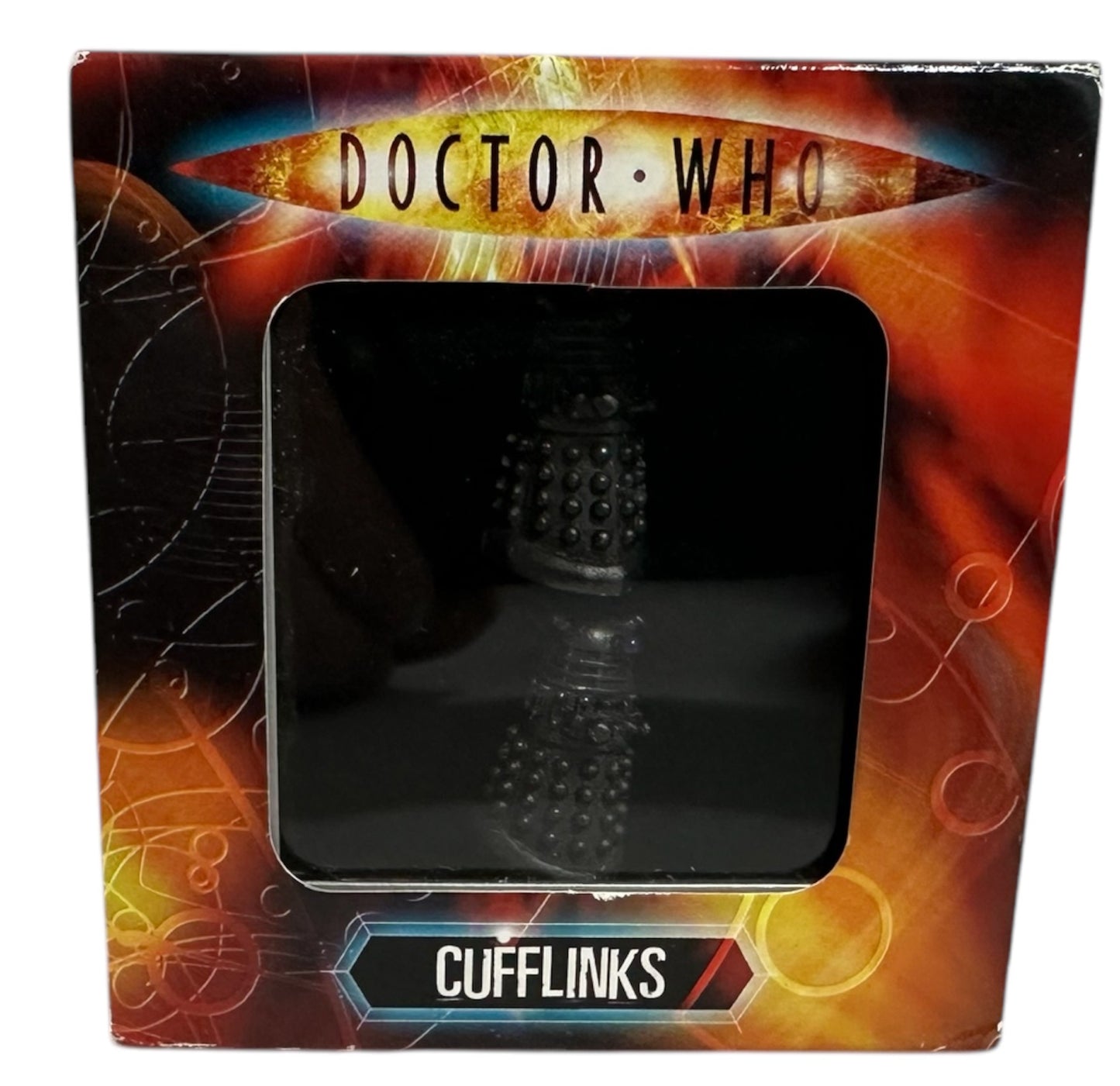 Vintage Mag Mouch 2008 Doctor Dr Who - The Black Dalek Cufflinks Set In Presentation Box - Shop Stock Room Fin