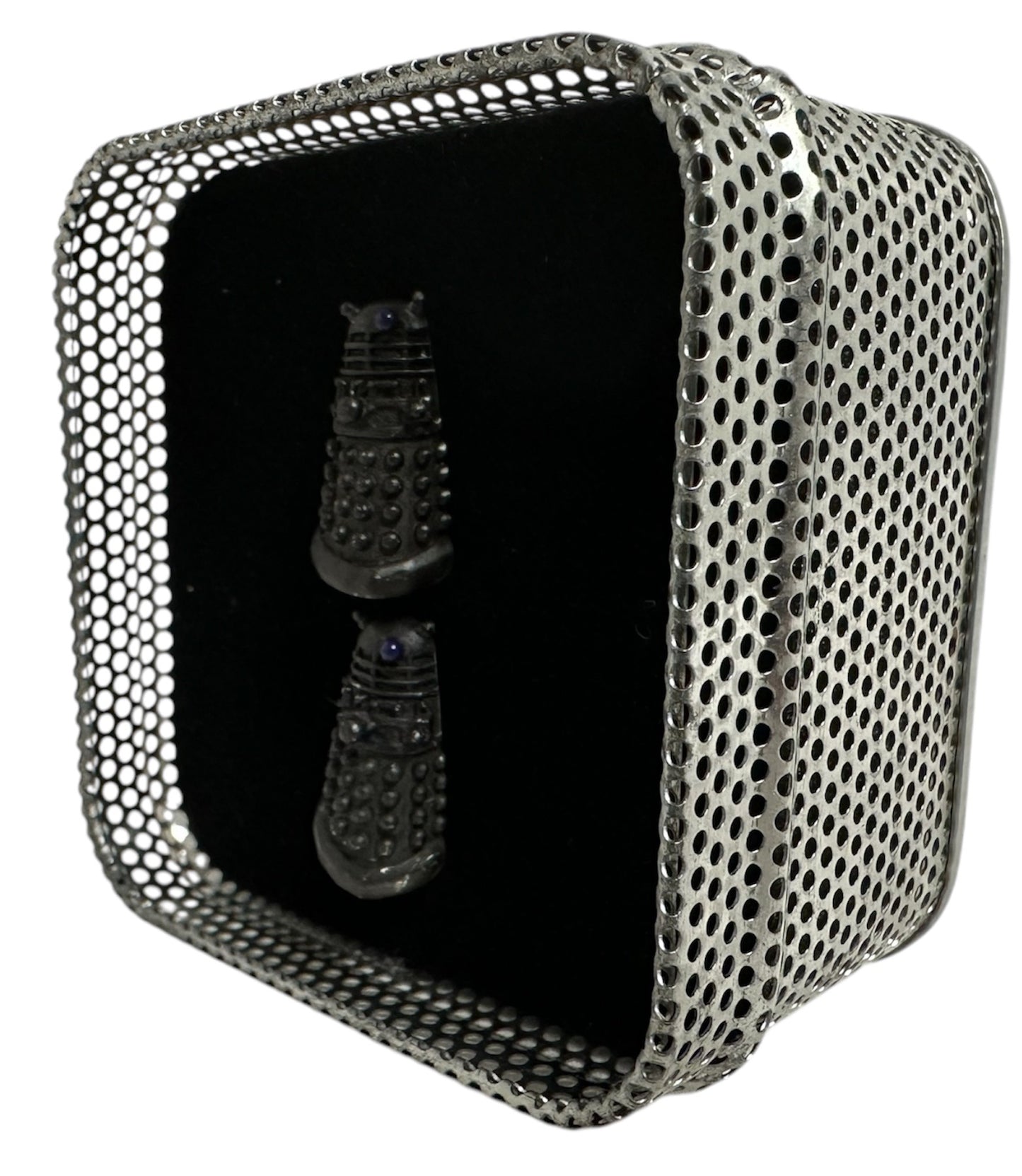 Vintage Mag Mouch 2008 Doctor Dr Who - The Black Dalek Cufflinks Set In Presentation Box - Shop Stock Room Fin