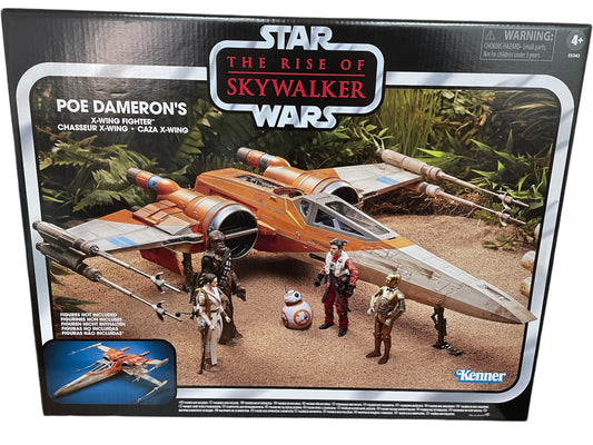 Star Wars 2019 - The Vintage Collection - The Rise Of Skywalker - Poe Dameron X-Wing Fighter Vehicle - New In Sealed Box