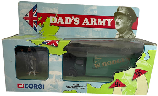 Vintage 2000 Dads Army Corgi Classic's Bedford O Series Van Die Cast Model Vehicle with Hodges Mini White Metal Figure - Brand New Shop Stock Room Find