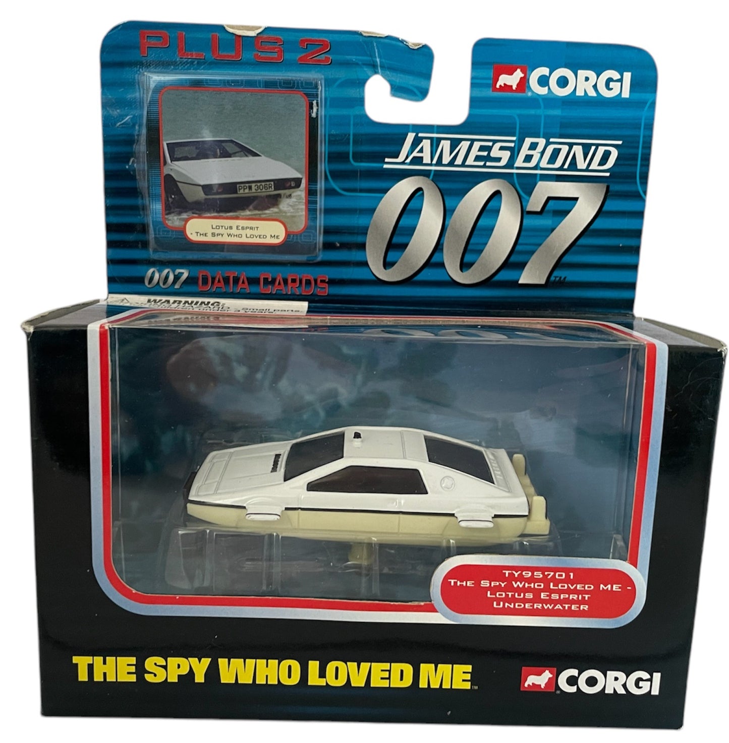 Vintage Corgi 2003 James Bond 007 The Spy Who Loved Me - Lotus Esprit Underwater 1:43 Scale Die-Cast Car Vehicle Replica Number TY95701 Shop Stock Room Find
