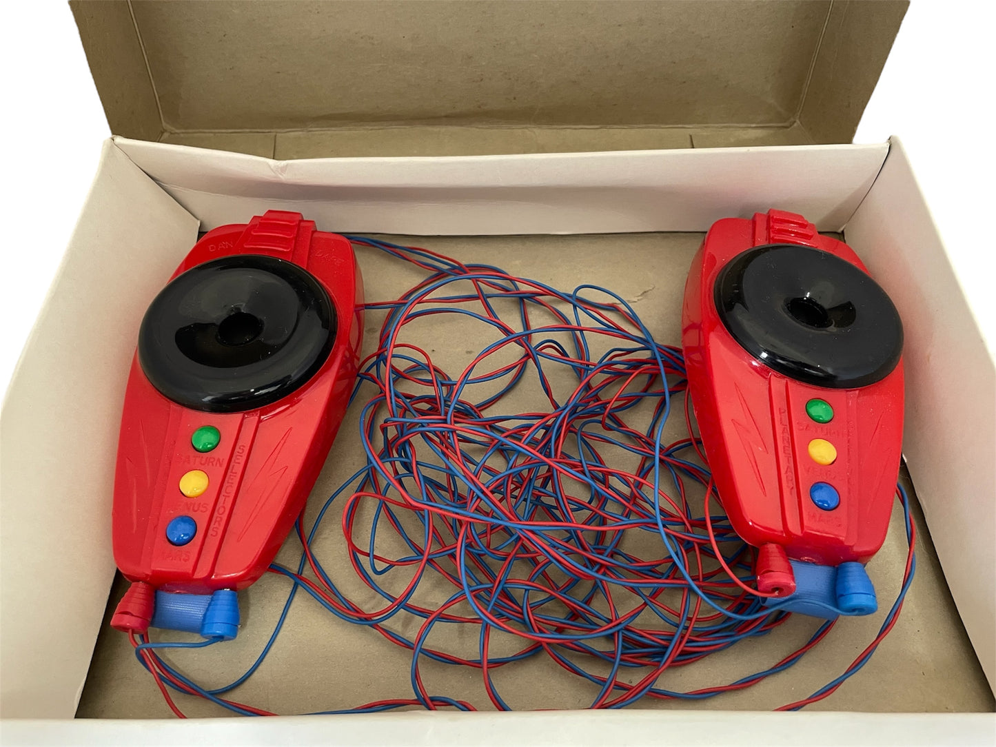 Vintage Merit Ultra Rare 1950's Dan Dare - 2 Way Walkie Talkie Set By J & L Randall Ltd - Cat No. 3100 - Complete In The Original Box