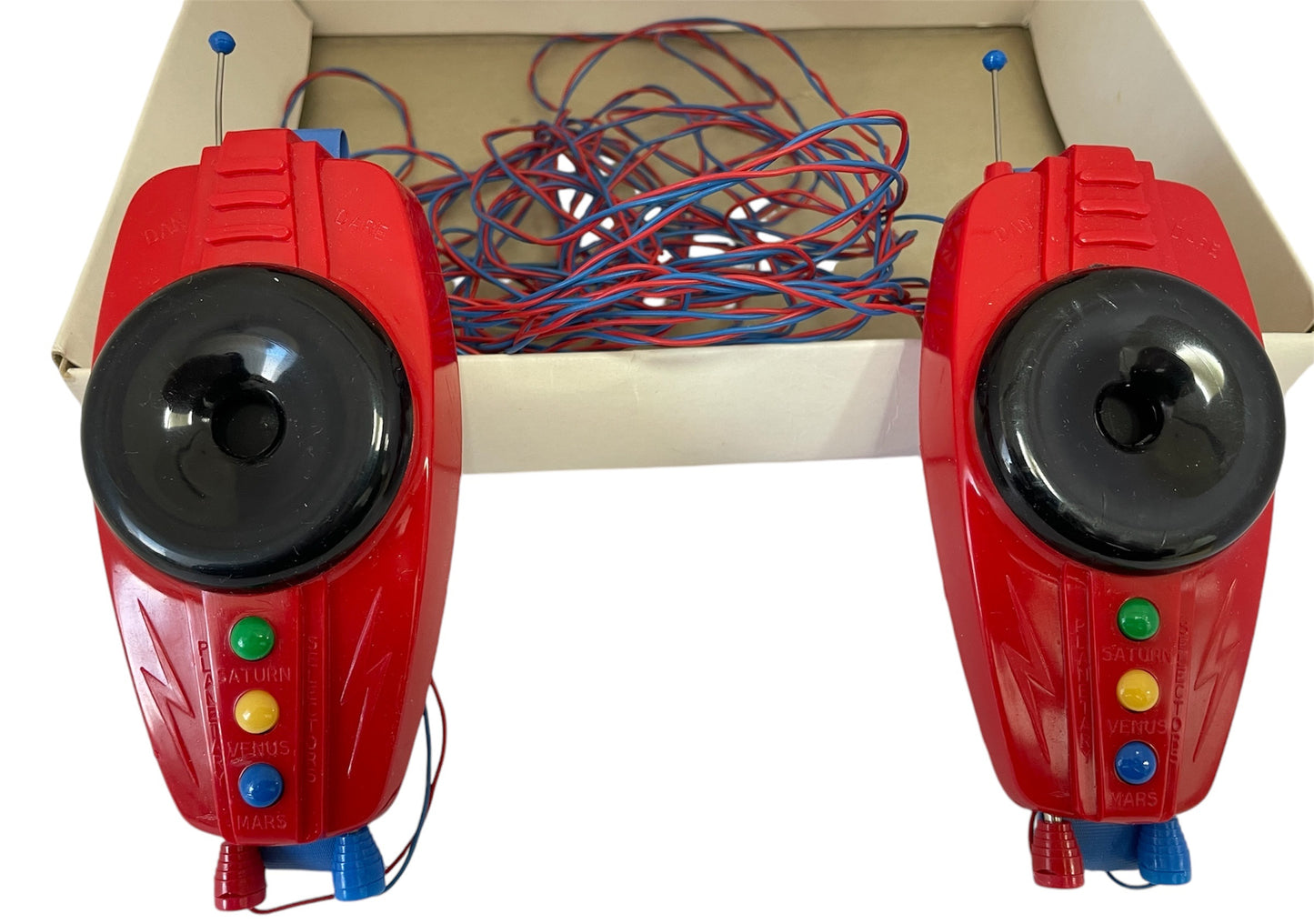 Vintage Merit Ultra Rare 1950's Dan Dare - 2 Way Walkie Talkie Set By J & L Randall Ltd - Cat No. 3100 - Complete In The Original Box