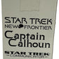 Vintage Playmates 1998 Star Trek New Frontier Wizard ToyFare Exclusive Communicator Collectors Edition - Captain Calhoun Action Figure - Mint In Box