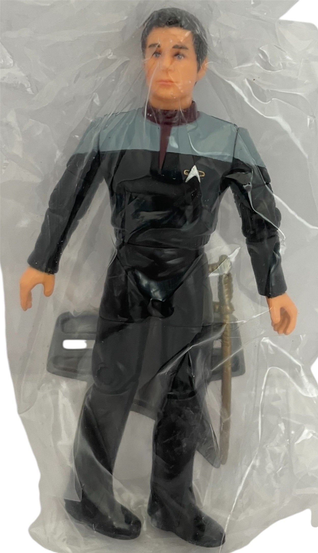Vintage Playmates 1998 Star Trek New Frontier Wizard ToyFare Exclusive Communicator Collectors Edition - Captain Calhoun Action Figure - Mint In Box