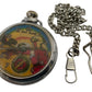 Vintage 1953 The Eagles Dan Dare Novelty Pocket Watch With Pocket Chain - In Full Working Condition - Ultra Rare Version 2.