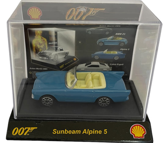 Vintage 2008 Shell James Bond 007 - Dr No - Sunbeam Alpine 5&nbsp;1:64 Scale Die-Cast Model Vehicle With Movie Card Backlot - Factory Sealed Shop Stock Room Find