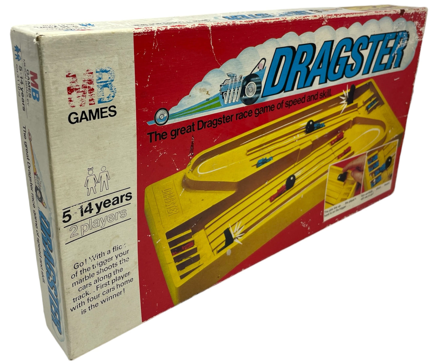 Vintage MB 1976 Dragster - The Great Dragster Race Game Of Speed And Skill - Fantastic Condition - Fully Complete - In The Original Box