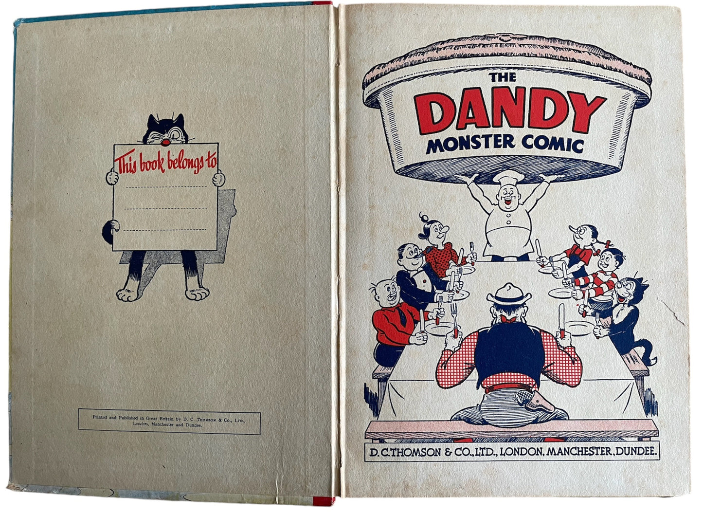 Vintage The Dandy Monster Comic Book Annual 1951