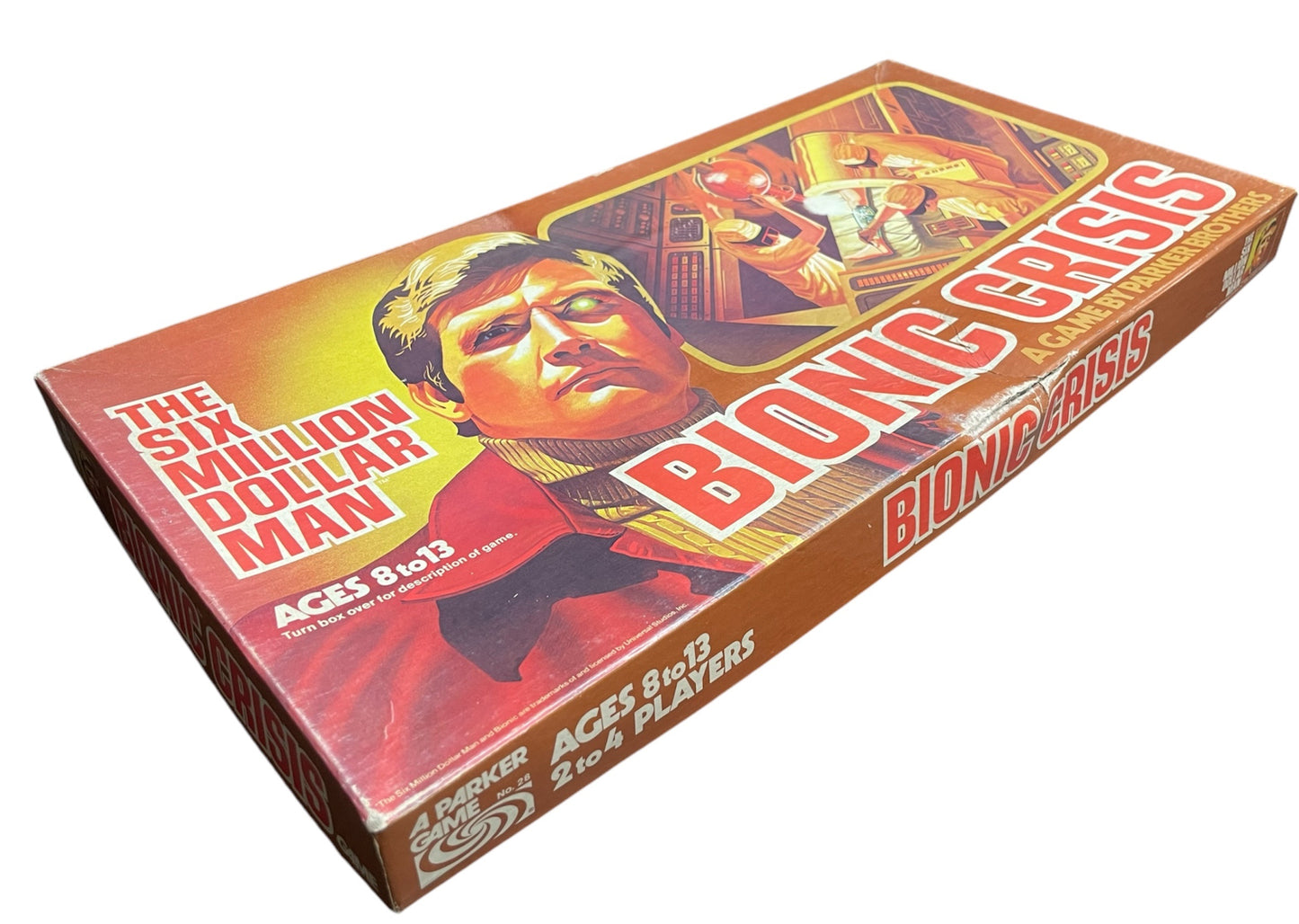 Vintage Parkers 1976 The Six Million Dollar Man Bionic Crisis Board Game - Former Shop Counter Display Item