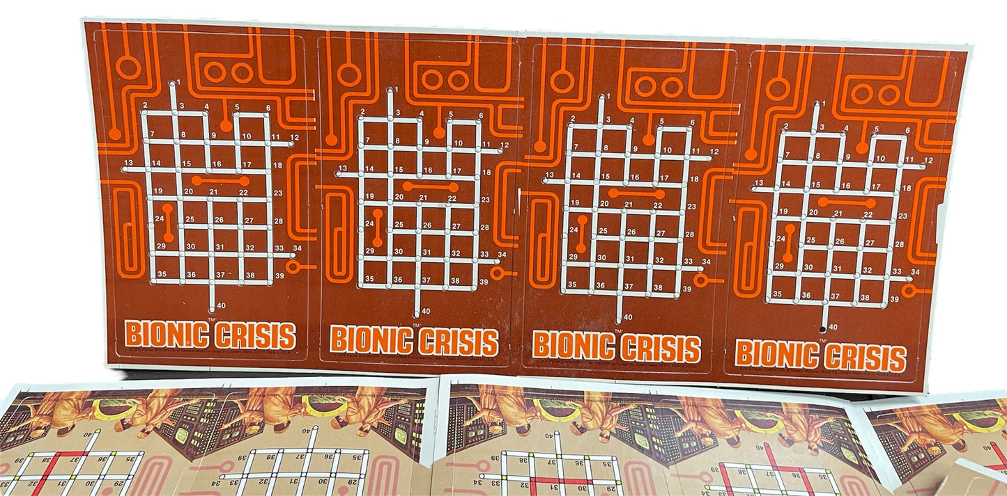 Vintage Parkers 1976 The Six Million Dollar Man Bionic Crisis Board Game - Former Shop Counter Display Item