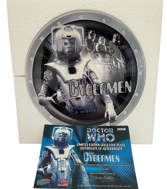 Vintage 1996 Doctor Dr Who - The Cybermen - Emotion Is A Weakness - Limited Edition Collectors Plate. - Shop Stock Room Find