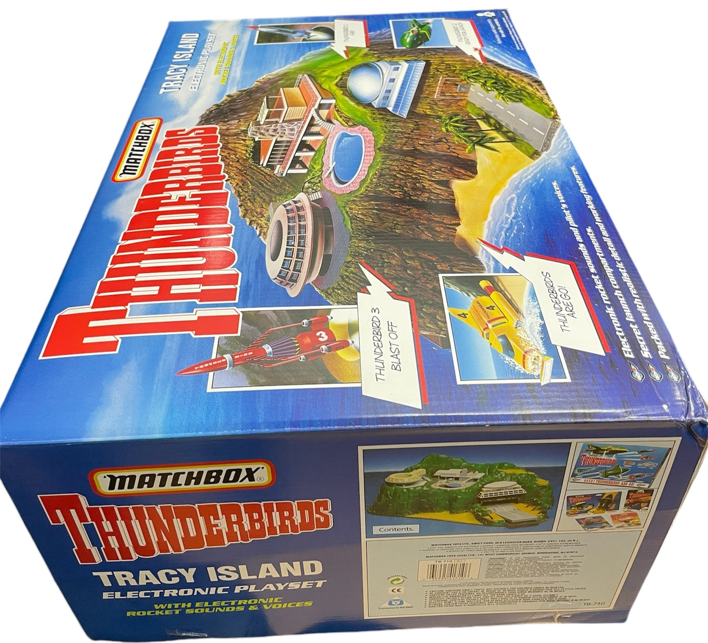 Vintage Matchbox 1992 Gerry Andersons Thunderbirds Electronic Tracy Island With Electronic Rocket Sounds And Voices Playset - Brand New Factory Sealed Shop Stock Room Find