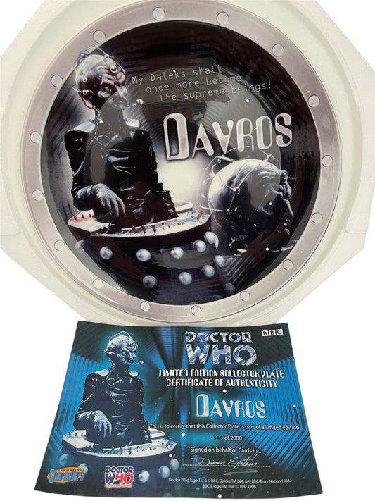 Vintage 1996 Doctor Dr Who - Davros - My Daleks Shall Once More Become The Supreme Beings - Limited Edition Collectors Plate. - Shop Stock Room Find