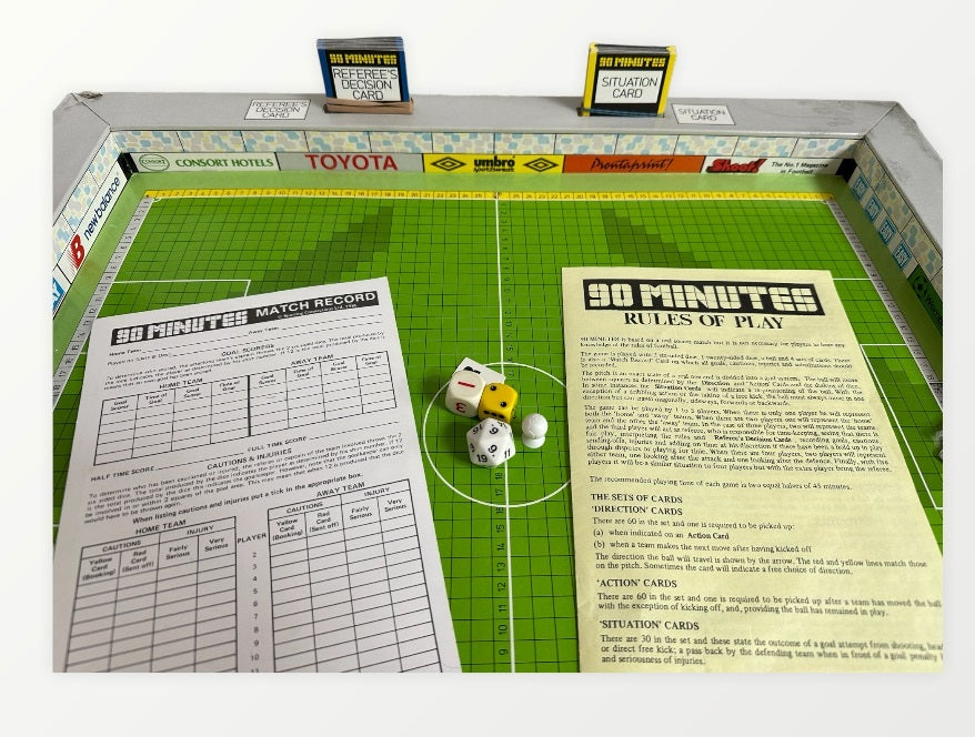 Sporting Connections 1986 - Bryan Robsons 90 Minutes Soccer Board Game - All The Thrills Of Real Soccer Packed Into A Board Game - Fantastic Condition 100% Complete In The Original Box