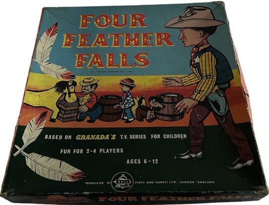 Vintage 1960 Gerry Andersons Four Feather Falls Board Game - Very Good Condition and Complete In The Original Box