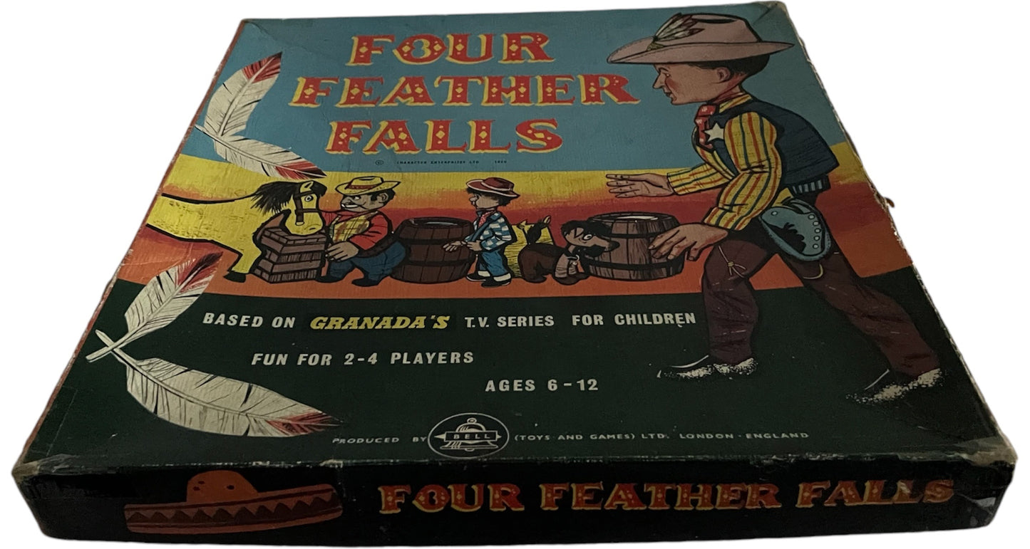 Vintage 1960 Gerry Andersons Four Feather Falls Board Game - Very Good Condition and Complete In The Original Box