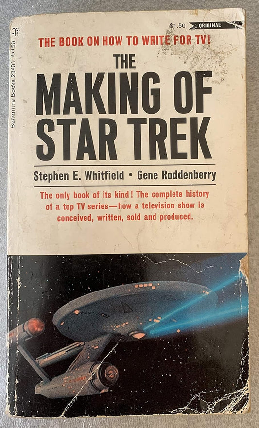 Vintage 1973 The Making Of Star Trek - The Book On How To Write For TV By Stephen E Whitfield And Gene Roddenberry