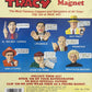 Vintage 1990 Dick Tracy Coppers And Gangsters Clip On Magnet Pruneface Playmates - New On Card - Ex Shop Stock