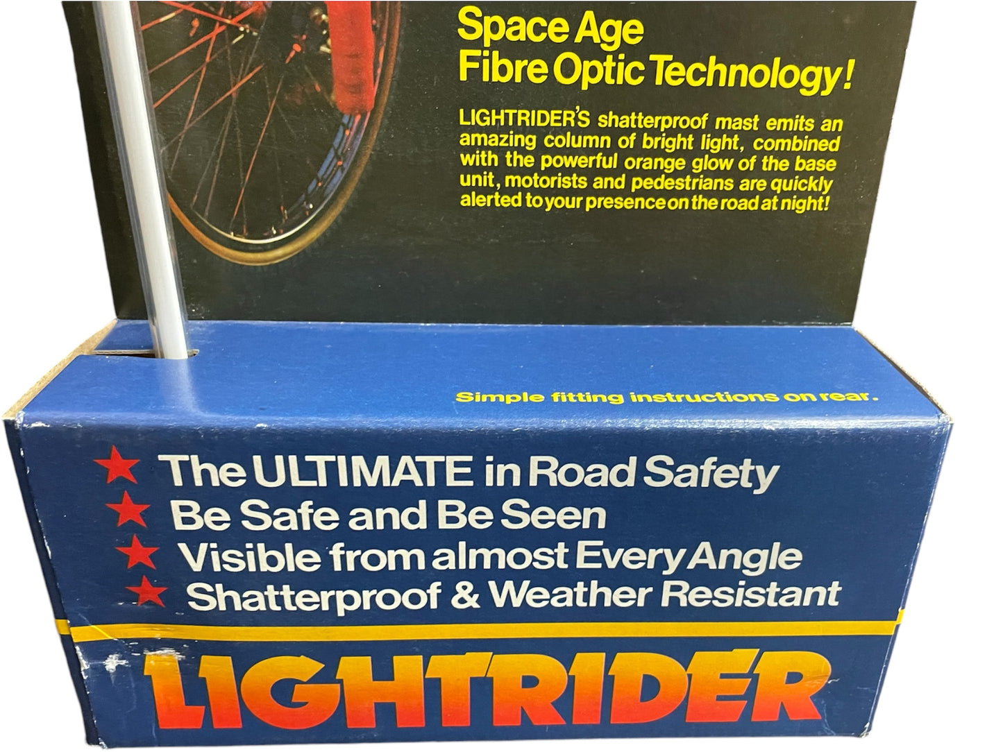 BMX Pacer Junior Light Rider Space Age Fibre Optic Night Light For Push Bikes And Cyclists - Brand New Shop Stock Room Find