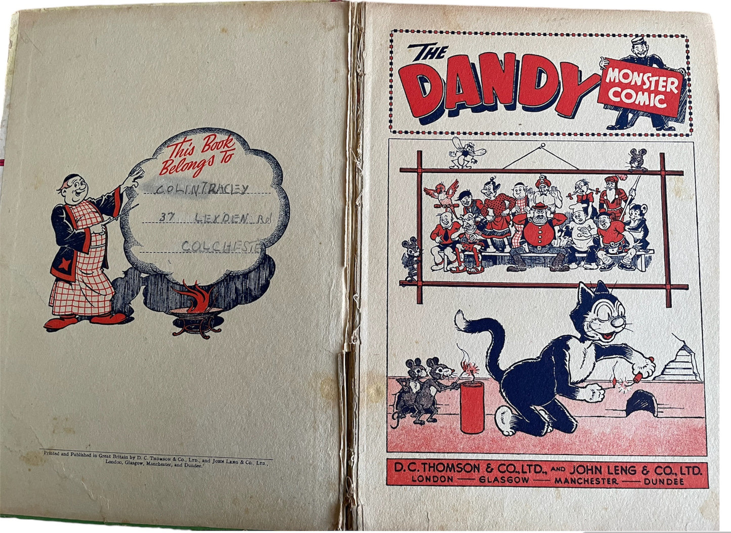 Vintage The Dandy Monster Comic Book Annual 1952 (1951)