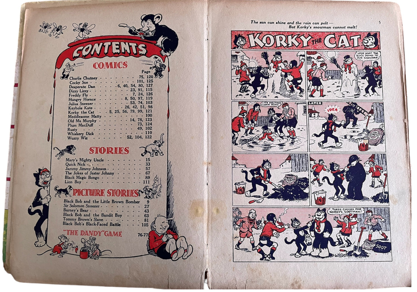 Vintage The Dandy Monster Comic Book Annual 1952 (1951)