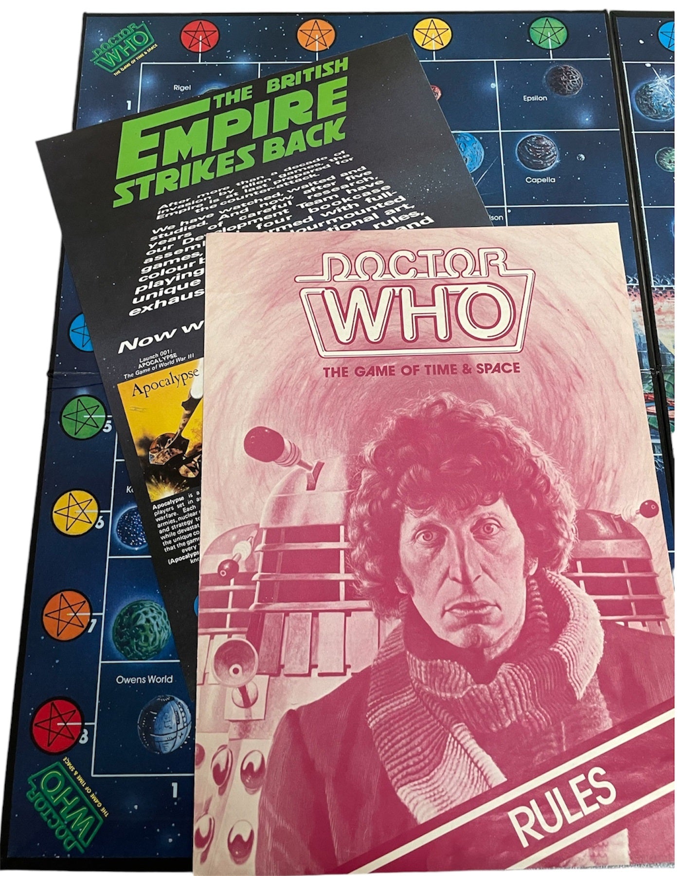Vintage 1980 Doctor Dr Who The Game Of Time And Space Board Game - Fantastic Condition 100% Complete In The Original Box