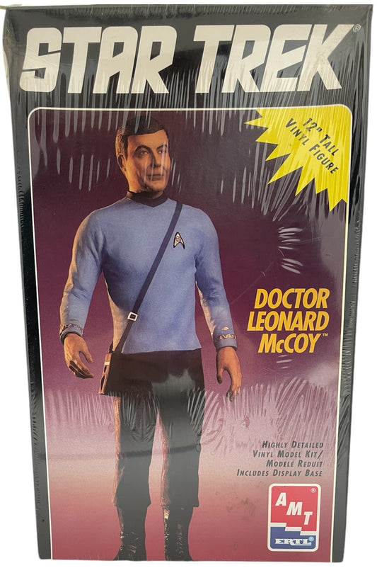 Vintage AMT/ERTL Star Trek The Original Series - USS Enterprises Senior Medical Officer Doctor Leonard Bones McCoy Highly Detailed Special Collectors Edition Vinyl Model Kit - Factory Sealed Shop Stock Room Find