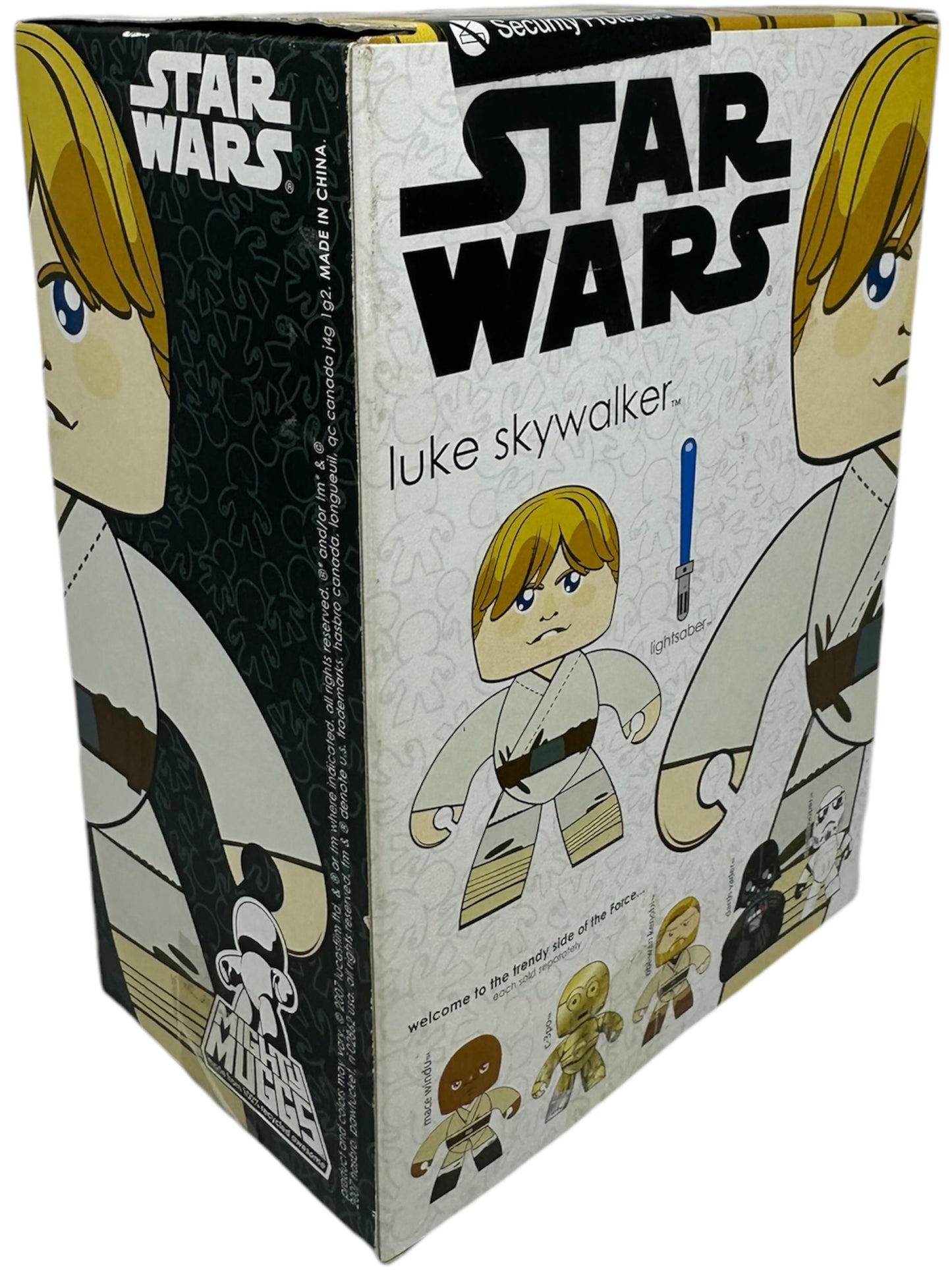 Vintage 2008 Star Wars The Original Trilogy Luke Skywalker Mighty Muggs 6 Inch Vinyl Figure - Brand New Factory Sealed Shop Stock Room Find