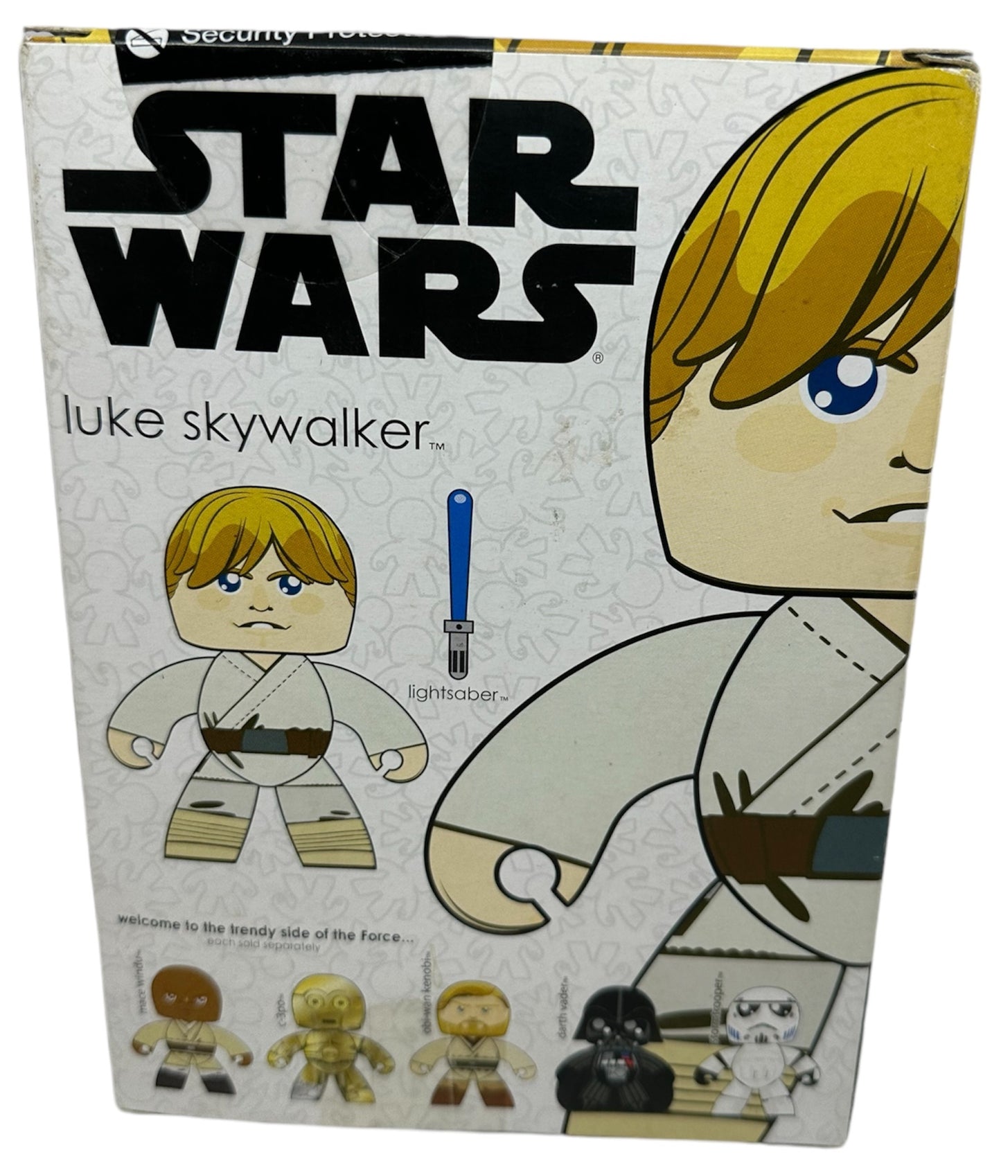 Vintage 2008 Star Wars The Original Trilogy Luke Skywalker Mighty Muggs 6 Inch Vinyl Figure - Brand New Factory Sealed Shop Stock Room Find