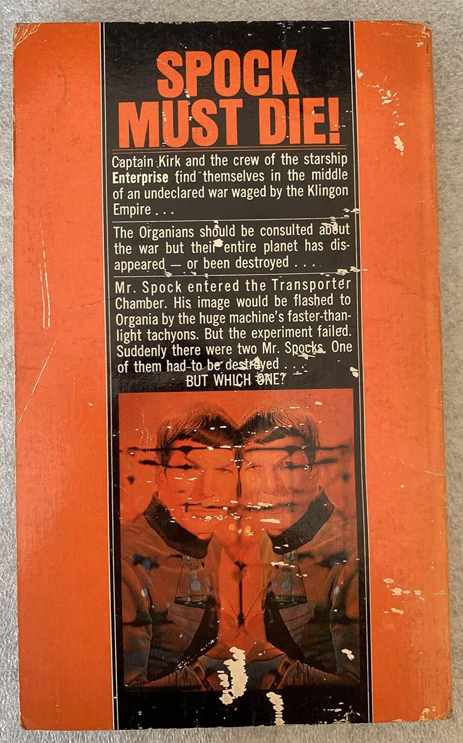Vintage 1970 Spock Must Die - A Star Trek Novel By James Blish - Bantam Books Paperback.