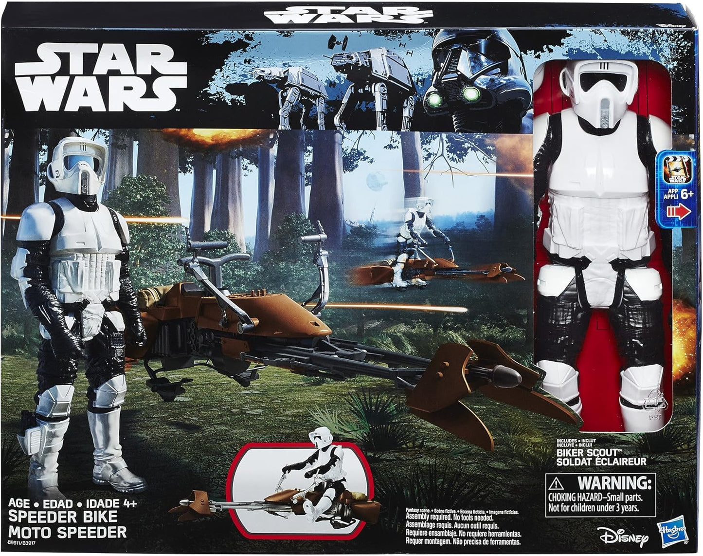 Star Wars The Return Of The Jedi 12 Inch Biker Scout With Speeder Bike Action Figure Set - Brand New Factory Sealed Shop Stock Room Find