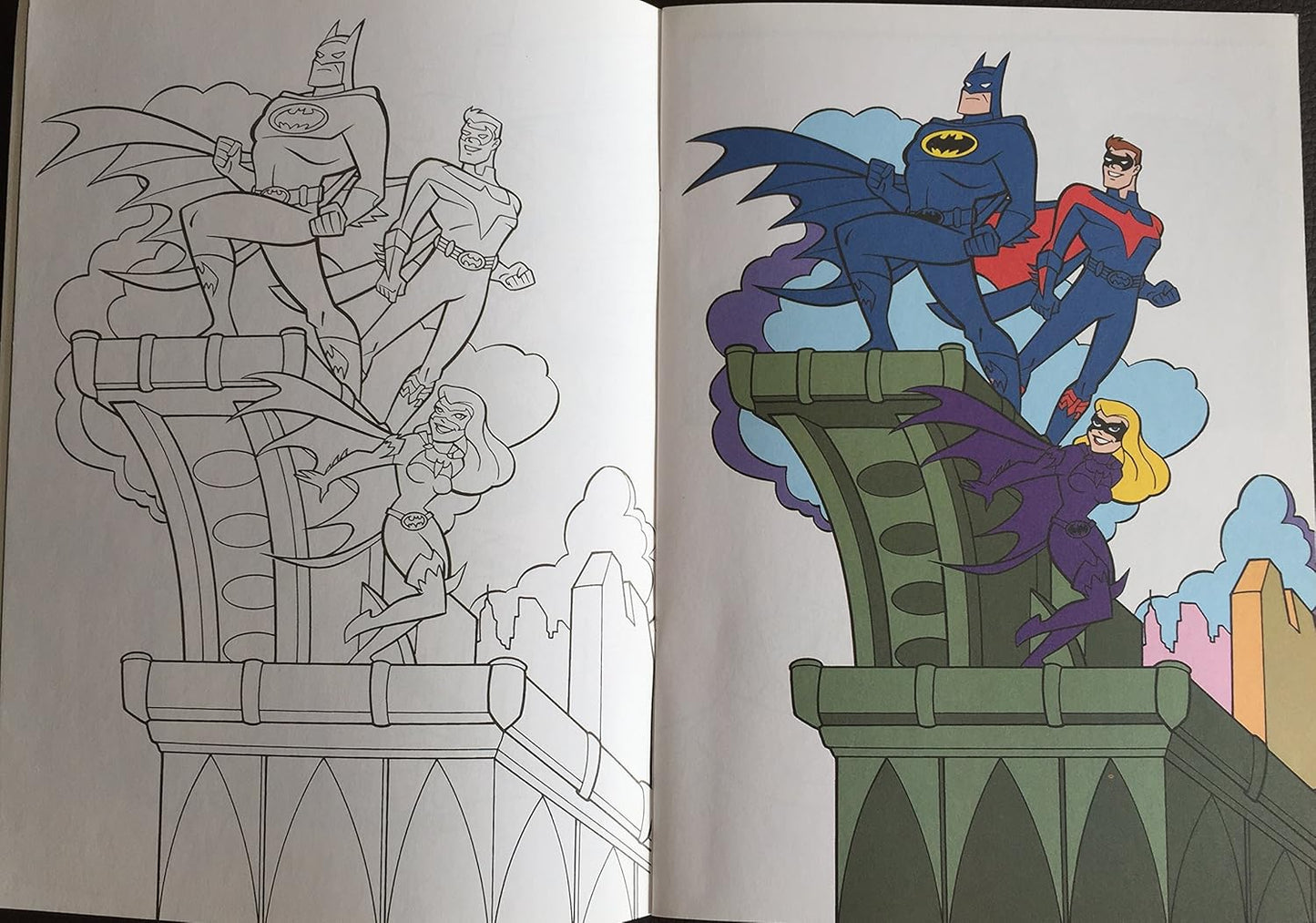 Vintage 1997 Batman And Robin Look And Colour Book - Ex Shop Stock