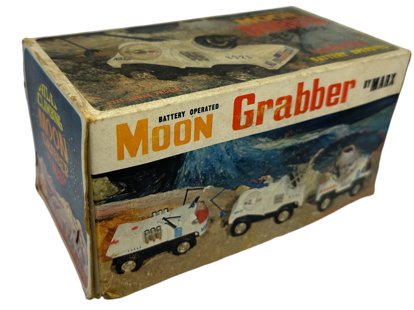 Vintage 1968 Louis Marx - Battery Operated Moon Grabber - 6321 Lunar Prober - Very Good Condition - Working Motor - In The Original Box