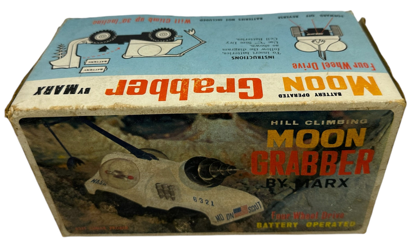 Vintage 1968 Louis Marx - Battery Operated Moon Grabber - 6321 Lunar Prober - Very Good Condition - Working Motor - In The Original Box