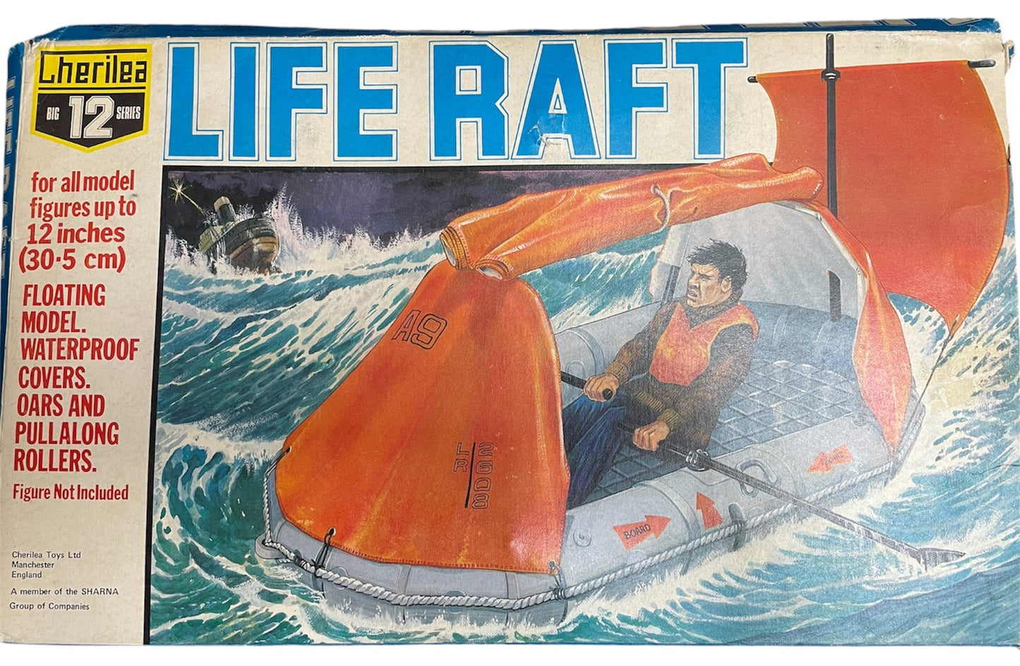 Vintage Cherilea 1976 Big 12 Series - Action Man Life Raft - Real Floating Model With Waterproof Covers - Fantastic Condition Former Display Set