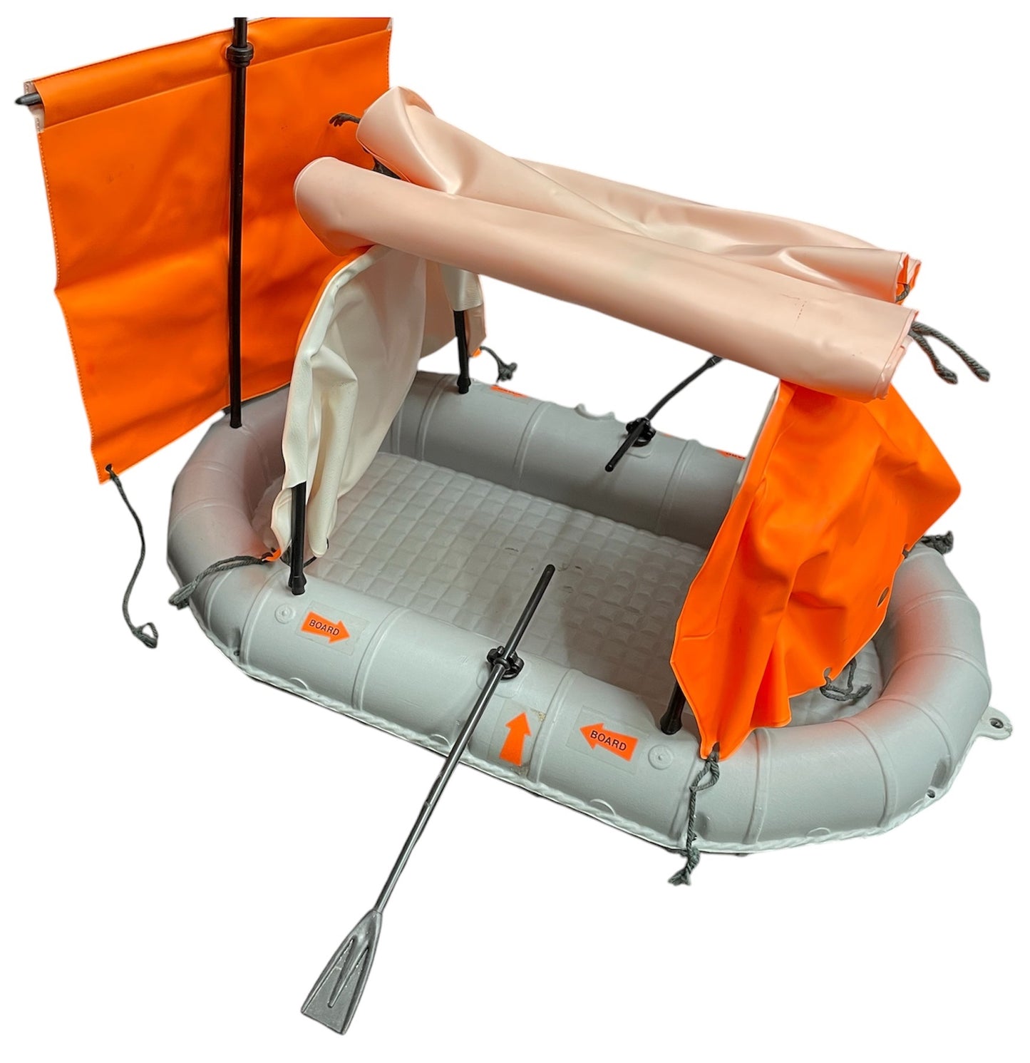 Vintage Cherilea 1976 Big 12 Series - Action Man Life Raft - Real Floating Model With Waterproof Covers - Fantastic Condition Former Display Set