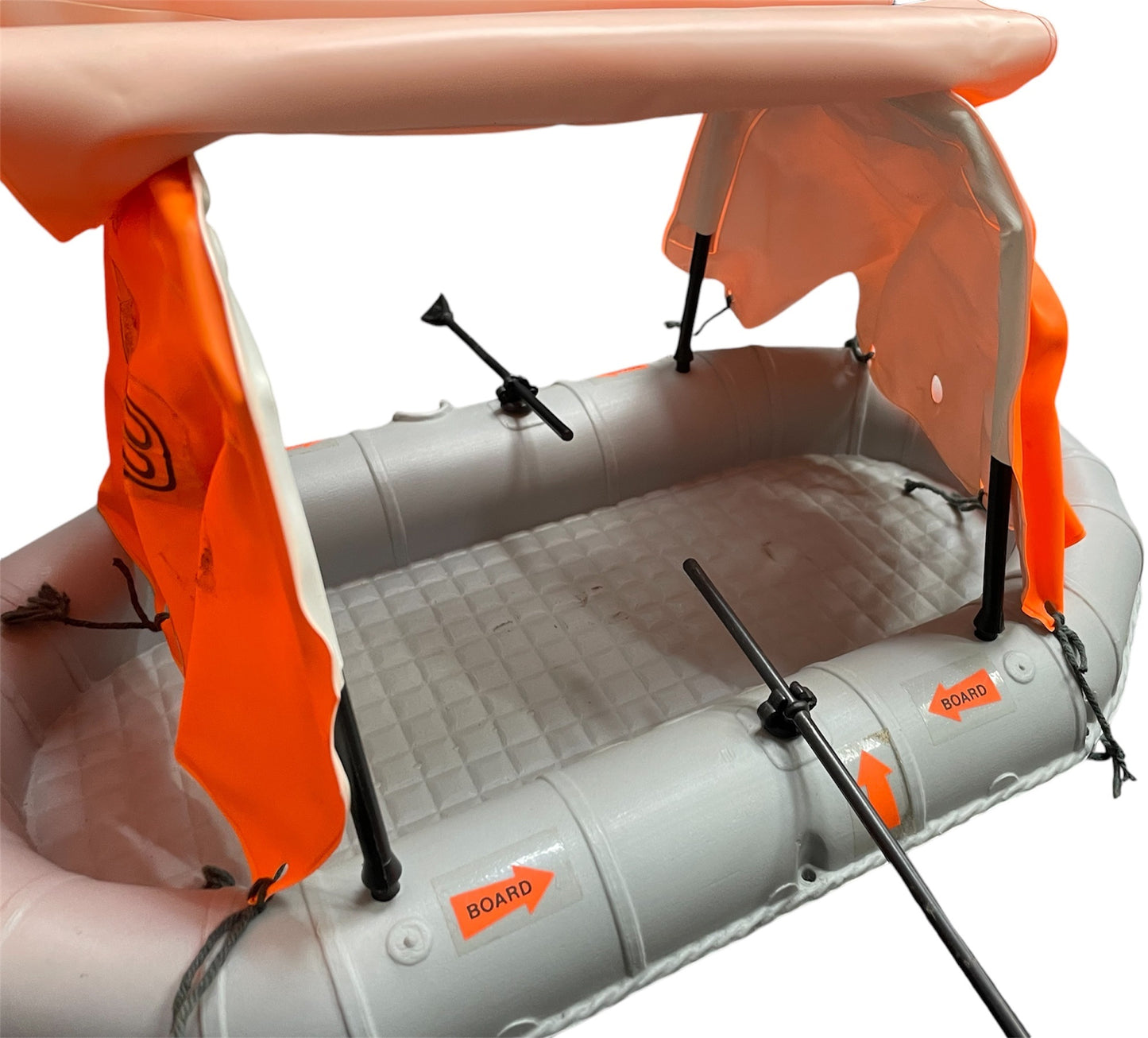 Vintage Cherilea 1976 Big 12 Series - Action Man Life Raft - Real Floating Model With Waterproof Covers - Fantastic Condition Former Display Set