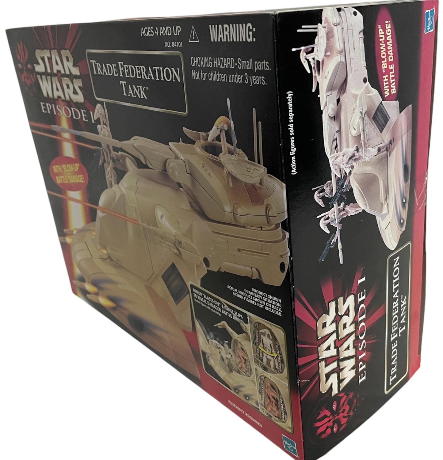 Vintage 1999 Star Wars Episode 1 Armored Scout Tank With Battle Droid Action Figure (Copy)