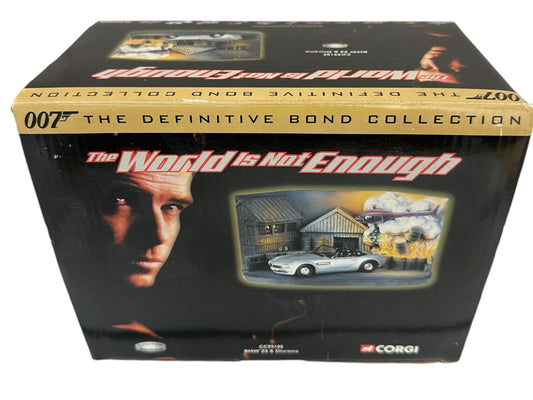 Vintage 2002 Corgi James Bond 007 The World Is Not Enough - The Definitive Bond Collection - Limited Edition BMW Z8 1:36 Scale Die-Cast Model Car Vehicle With Diarama No. CC99105 - Shop Stock Room Find