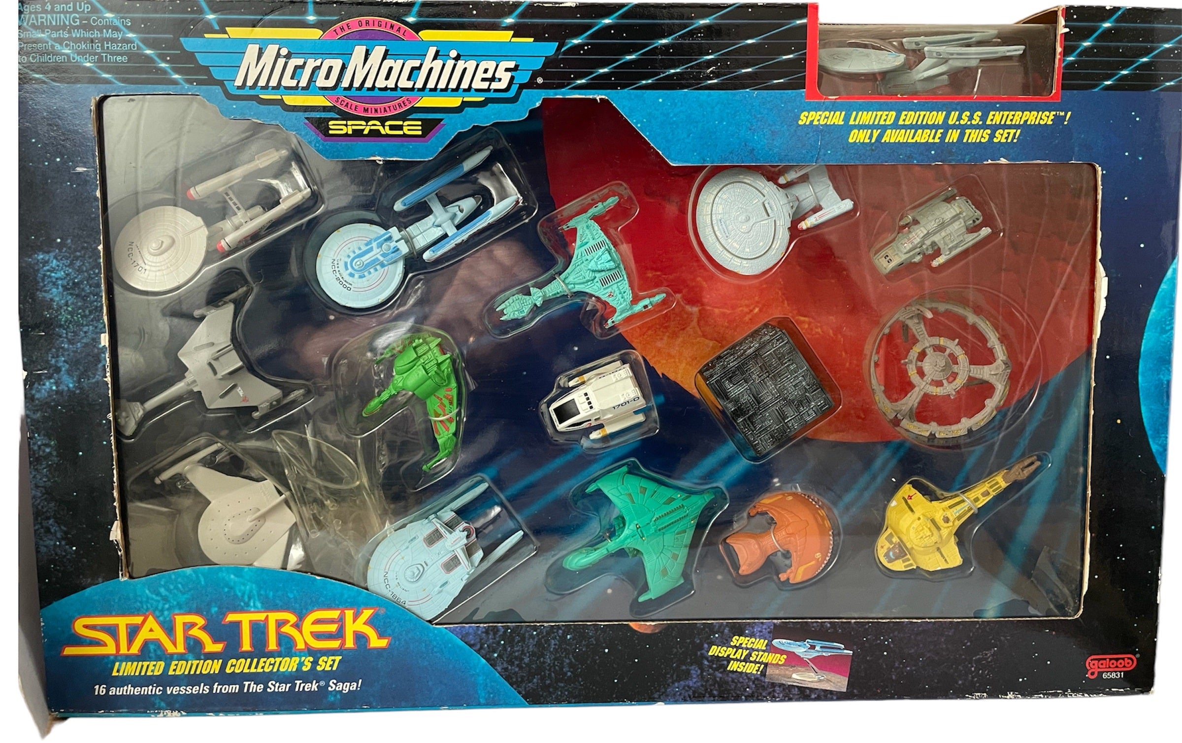 Vintage 1993 Star Trek Micro Machines Space Star Ships Limited