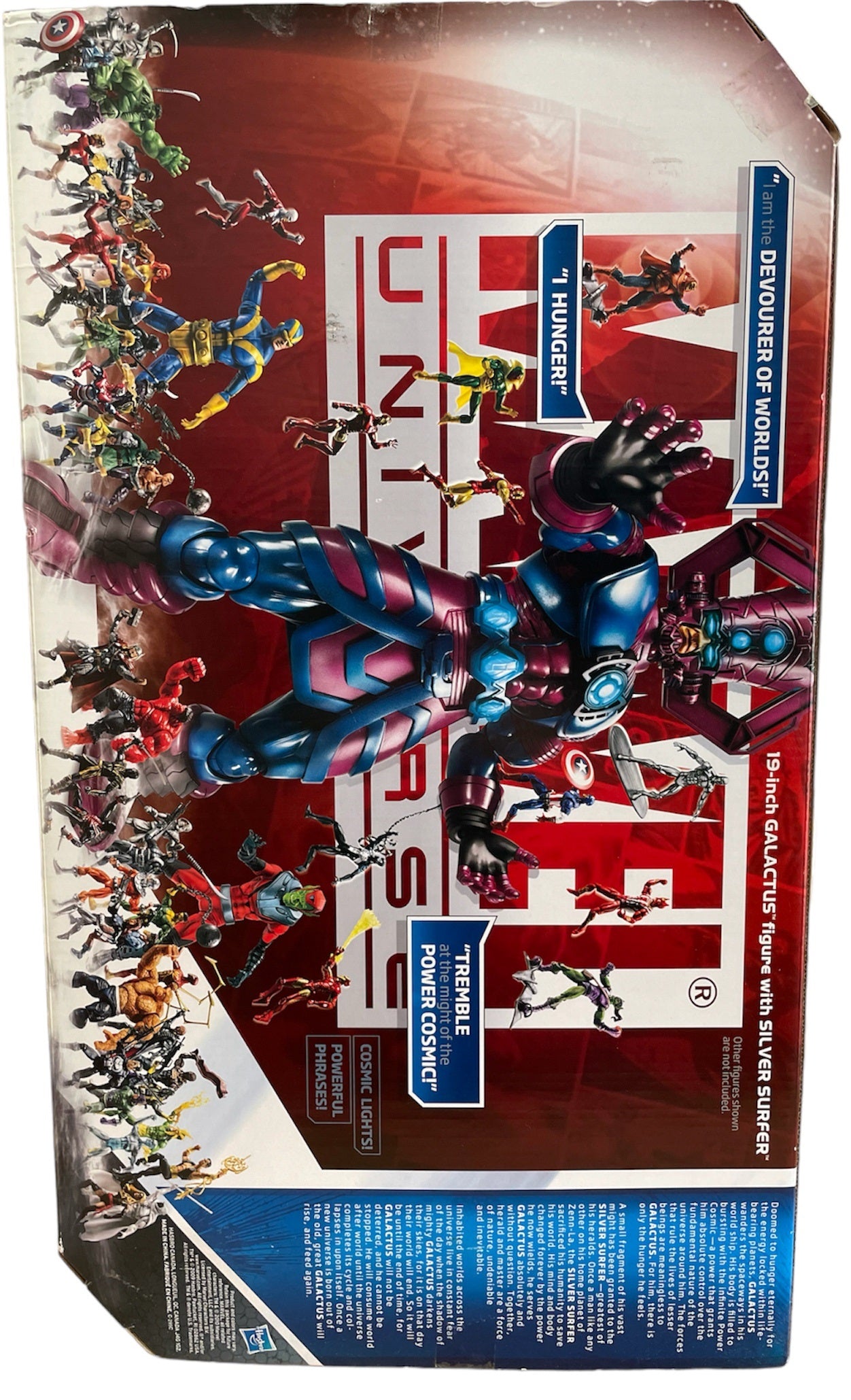 Vintage Marvels 2009 Masterworks 001 - 19 Inch Electronic Galactus Electronic Highly Detailed Poseable Action Figure With 3 3/4" Silver Surfer Figure - Brand New Factory Sealed Shop Stock Room Find