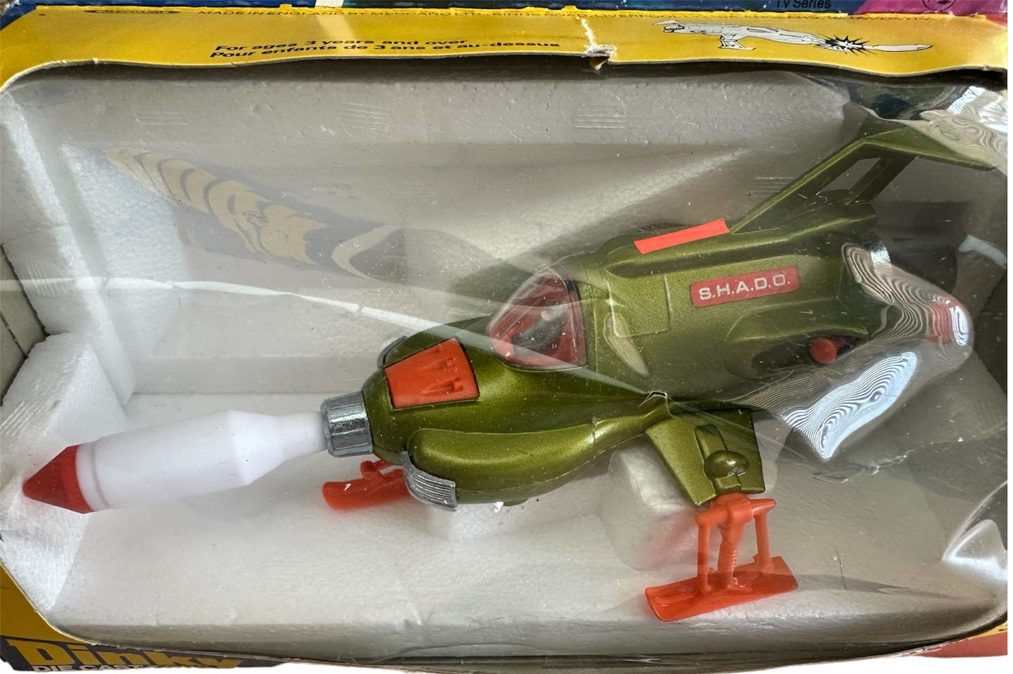 Vintage 1978 Dinky Toys 351 Gerry Andersons UFO Shado Interceptor Die-cast Replica Space Vehicle - Fantastic Condition - In Original Box