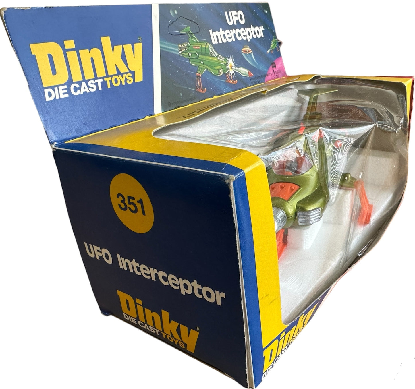 Vintage 1978 Dinky Toys 351 Gerry Andersons UFO Shado Interceptor Die-cast Replica Space Vehicle - Fantastic Condition - In Original Box