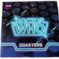 Vintage Halfmoon 1996 Dr Who Set Of Four Different Mug Mats Drink Coasters Featuring The 4th Doctor - Shop Stock Room Find