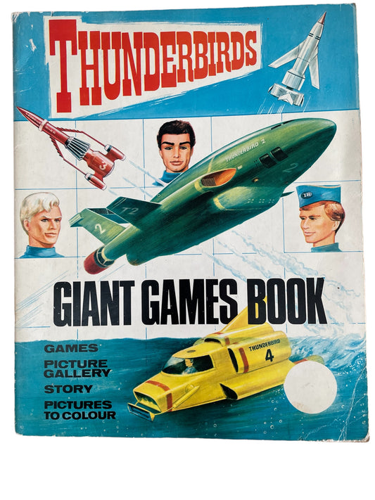 Vintage Gerry Andersons 1967 Ultra Rare Thunderbirds - Giant Games Book - Ultra Rare Item - Former Shop Stock