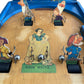 Vintage Chad Valley 1950's Snow White And The Seven Dwarfs Large Wooden Bagatelle Pin Ball Game In Full Working Condition