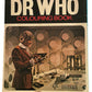Vintage 1973 The Dr Who Colouring Book Staring Jon Pertwee As The Dr - Ultra Rare - Original Version