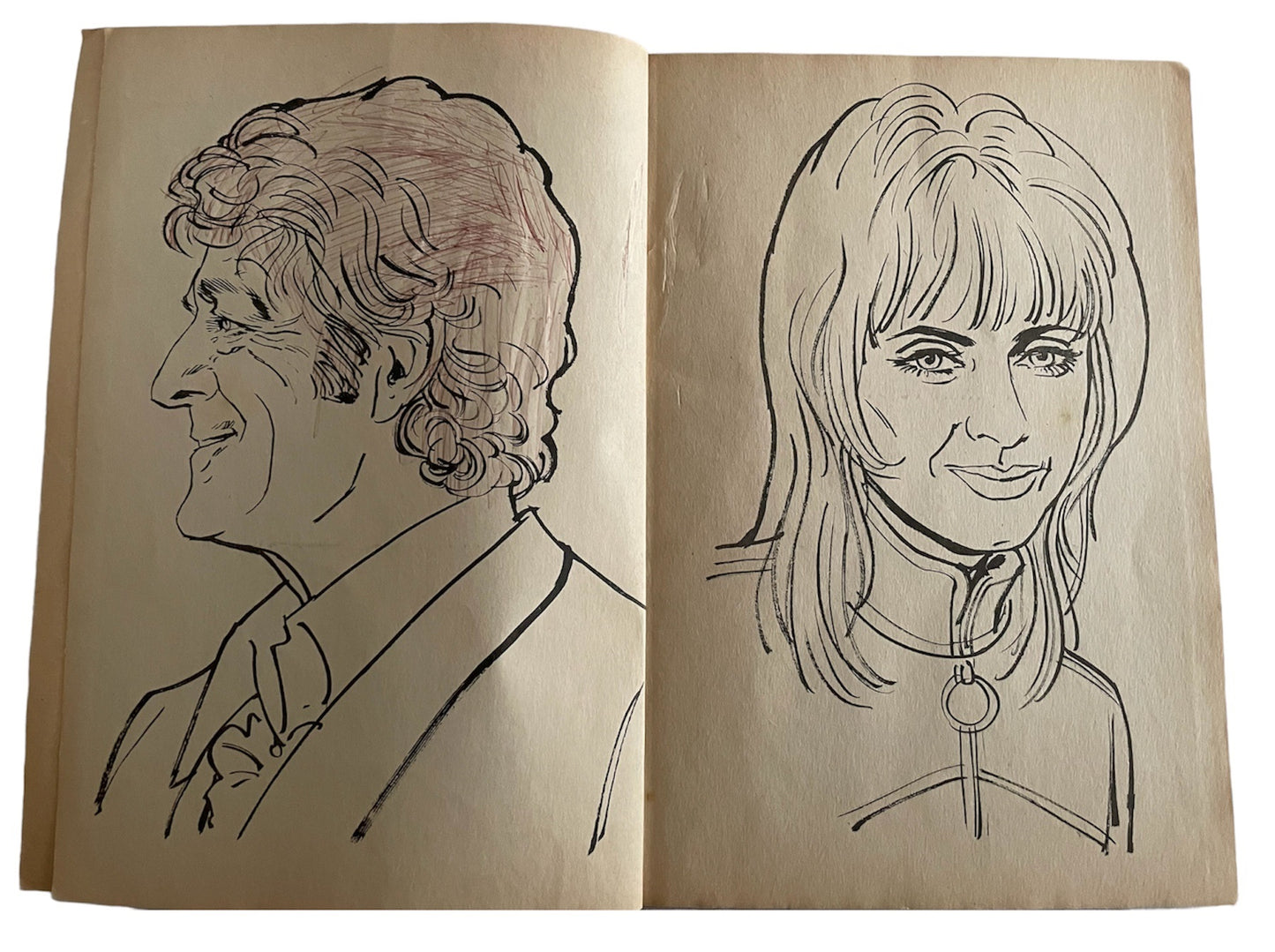 Vintage 1973 The Dr Who Colouring Book Staring Jon Pertwee As The Dr - Ultra Rare - Original Version