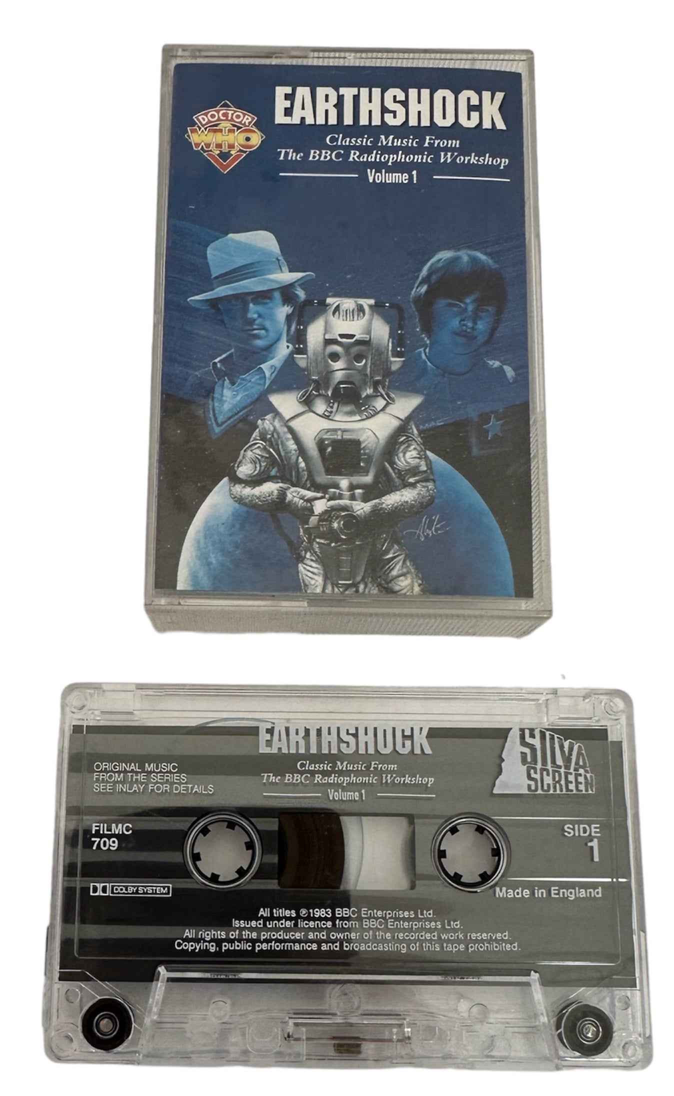 Vintage Silva Screen 1992 Doctor Dr Who Earthshock - Classic Music From The BBCs Radiophonic Workshop Volume 1 Audio Cassette - Shop Stock Room Find.